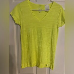 Nike Bright Yellow Dri-FIT Short Sleeve Tee